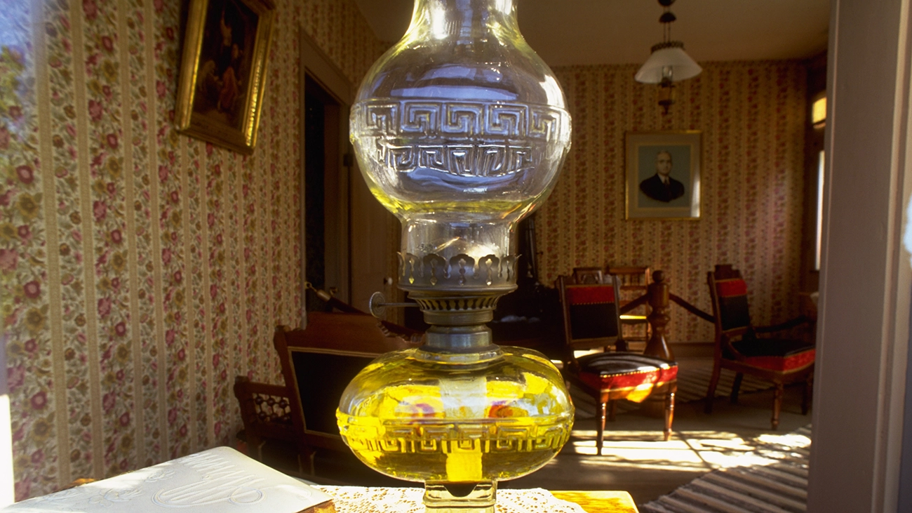 Oil Lamp Inside the Harry Truman House
